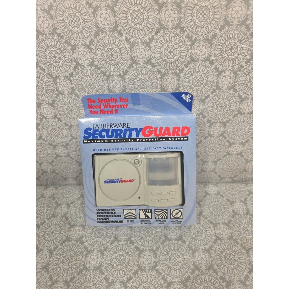 Farberware Security Guard Wireless Portable‎ Home Security System Alarm